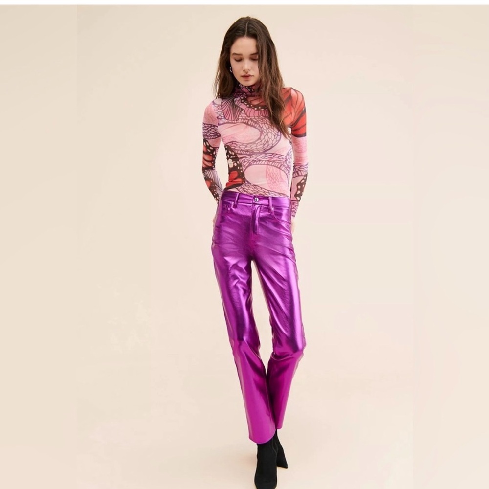 Good American Good Icon Metallic Jeans